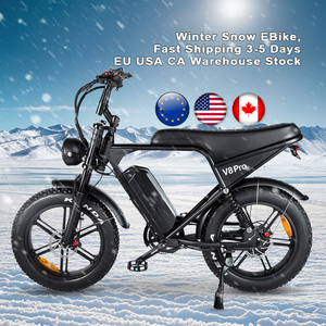 Bicicleta Eléctrica de Montaña con Llantas Gruesas para Adultos y Jóvenes V8 PRO Ruedas de 20 Pulgadas Frenos de Disco Mecánicos 7 Niveles de Velocidad - Product Image 1