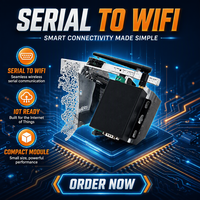 Convertisseur IOT sans fil PUSR Série/Ethernet vers sans fil DC 24V 1xRS232/1xRS485/1xEthernet prenant en charge le protocole TCP/UDP Modèle USR-FQ610