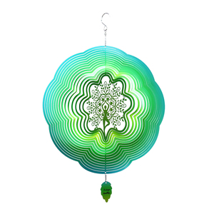 Tree of Life 3D Stainless Steel Wind Spinner Outdoor <b>Garden</b> <b>Hanging</b> Decoration - Product Image 2