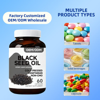Cilt Sağlığı İçin Doğal Çörek Otu Yağı Kapsülleri Saf Çörek Otu Özel Logo Vitamin E İçeren Tohum Yağı