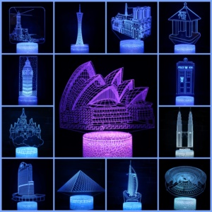 Wholesale 3D Night <b>Lights</b>, 3D <b>LED</b> <b>Lights</b>, Acrylic Night <b>Lights</b>, Custom Patterns, Festival Gifts From Lighting Factory. - Product Image 4