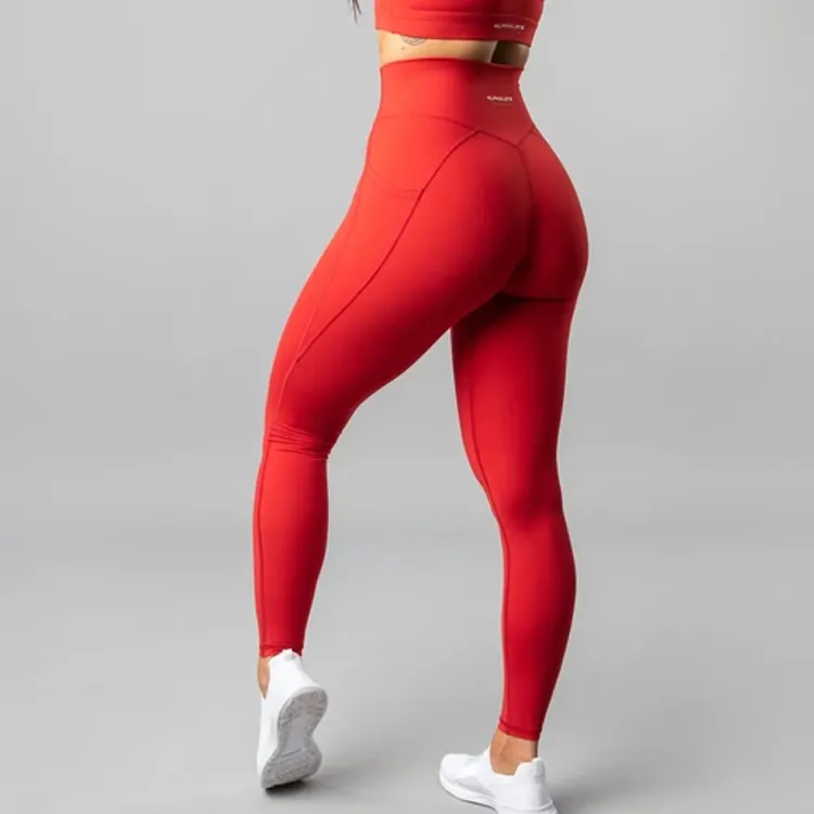 Celana Yoga Wanita Seksi, Celana Legging Ketat Olahraga Gym Seksi untuk Fitness Atletik Pinggul Pakaian Olahraga