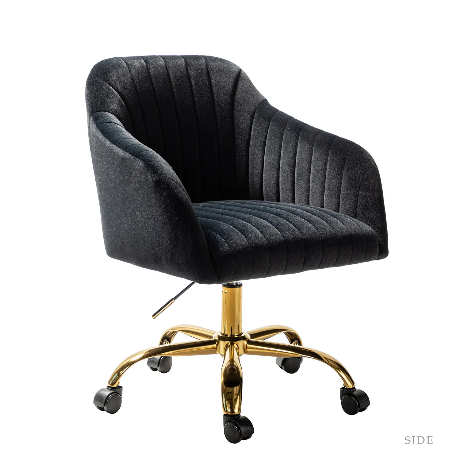 Good Quality Vintage Luxury adjustable Ergonomic Leather Armless Set Executive Home Office Chair