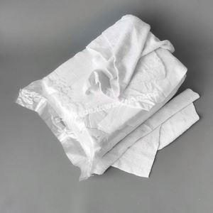 Paños de limpieza Scott White Rags, caja de 20 toallas cuadradas industriales de algodón puro blanco para limpieza - Product Image 1