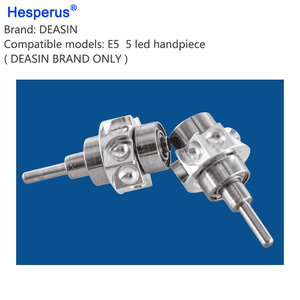 Rotor dental de cartucho para pieza de mano de alta velocidad DEASIN 5 LED con cabezal de torque de botón pulsador E5 (solo la pieza de mano) - Product Image 3