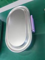 Boîte à lunch de haute qualité, portable, rectangulaire, à une seule couche, compatible micro-ondes, sans BPA, 2 compartiments, étanche, scellée, écologique