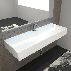 Роскошный Отель Керамическая Настенная раковина для мытья рук столешница для ванной комнаты