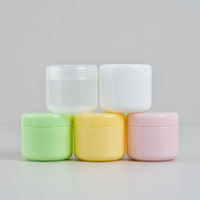 Pot en plastique transparent rond vide en PP pour crème capillaire, 10g, 20g, 30g, 50g, 100g, 150g, 200g, 250g, vente en gros
