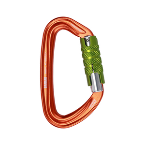 Mousqueton triple <span class=keywords><strong>action</strong></span> en forme de D forgé haute résistance, conçu pour la connexion d'équipements d'accès par <span class=keywords><strong>corde</strong></span> et de sauvetage incendie - Product Image 1