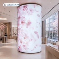Écran LED flexible CANBEST FL P0.9 P1.2 P1.5 P1.8 P2.5 pour mur numérique incurvé de hall d'entreprise