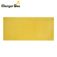 Nouvelles plaques de fondation en cire d'abeille Menger Bee, format Langstroth, taille de cellule 5,4 mm, jaunes, 41,5x19,5 cm, très demandées