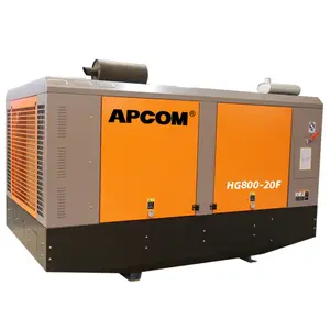 portable screw air compressor for mine drilling rig 20bar APCOM aircompressors diesel screw air compressor high pressure