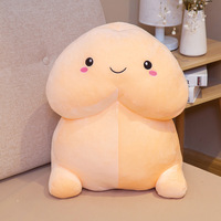 Peluche en forme de pénis 3D de 30 cm, jouet en peluche super doux, jouets câlins, décorations de canapé et de chambre à coucher, oreiller au design mignon, coussin décoratif