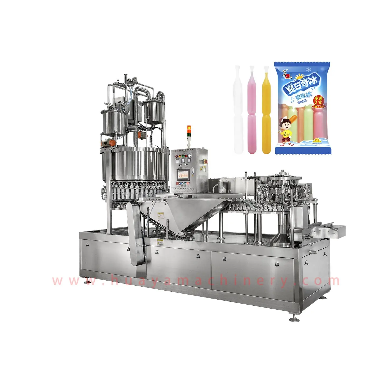 Plastic Lollybuizen Of Ijslolly Of Freezie Pop Vulmachine Voor Sapyoghurt