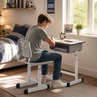Ensemble table et chaise ergonomiques pour enfants, bureau d'écolier, chaise d'écriture pour enfants, ensemble de chaises d'école à vendre