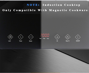 Mini cơ thể Countertop 2000W 2.2kw cảm ứng HOB xách tay bếp điện cảm ứng bếp duy nhất Burner - Product Image 3