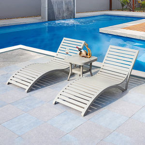 <span class=keywords><strong>Protection</strong></span> contre la corrosion moderne antirouille chaise longue de jardin en aluminium tout temps pour hôtel piscine plage - Product Image 2