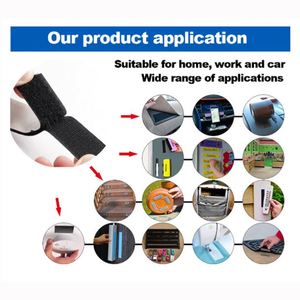 Velcro auto-adhésif double face en nylon de haute qualité, fermeture à pression, taille personnalisée, adhérence forte, bannière, fabriqué en Chine - Product Image 4