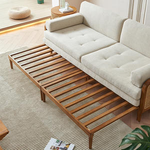 <span class=keywords><strong>Chaise</strong></span> <span class=keywords><strong>Longue</strong></span> de madera maciza de estilo japonés, <span class=keywords><strong>sofá</strong></span> de ratán, <span class=keywords><strong>cama</strong></span> doble plegable de un asiento para sala de estar pequeña, para sentarse y dormir - Product Image 4