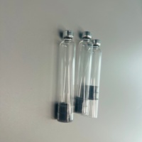 Vente en gros de flacons en verre borosilicate de 3 ml, flacon cassette résistant aux fuites, emballé individuellement avec base noire, OEM