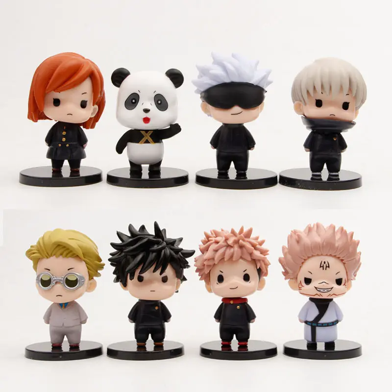 Super lindo Anime Jujutsu Kaisen figura de acción modelo Itadori Yuji Gojo Satoru Modle juguetes para niños regalos de cumpleaños