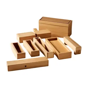 Produits en bois CNC personnalisés assistés par machine comprenant des étiquettes de calendrier en bois percées et des bases de prototypage rapide