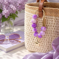 Porte-clés en laiton rétro, en cuivre pur massif, anneau de clé de voiture, accessoires de bijoux créatifs, fermoir à boucle, porte-clés ovale doré