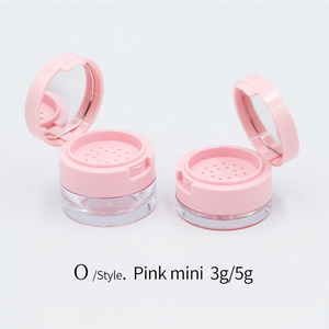 Contenitore Portatile per <span class=keywords><strong>Cipria</strong></span> in Polvere con Coperchio Flip 3g 5g, Riciclabile, Colore <span class=keywords><strong>Rosa</strong></span>, Scatola in Plastica ABS con Piumino per <span class=keywords><strong>Cipria</strong></span> - Product Image 2