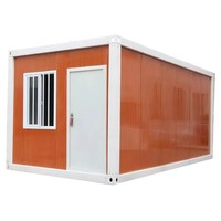 Chine 20ft 40ft Structure en acier à faible coût Maisons préfabriquées pliables Maisons Conteneur Bureau