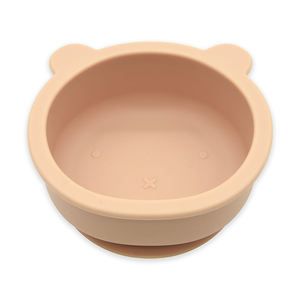 Adesivo de silicone antiderrapante para bebês, tigela para alimentação de bebês e crianças, sem bpa, bonito e antiderrapante forma de urso - Product Image 3