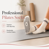 Chaussettes de yoga personnalisées en jacquard avec logo, respirantes, antidérapantes, en coton de haute qualité, pour le Pilates et le fitness, pour femmes, printemps