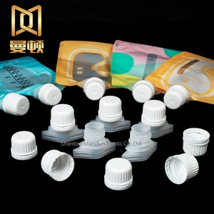 breast milk bag with 16mm plastic doypack spout for liquid laundry detergent pouch baby food spout