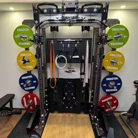 Machine Smith Commerciale avec Cadre en Acier Robuste, Technologie de Découpe Laser pour Salle de Sport à Domicile/Garage, Rack de Musculation Domestique