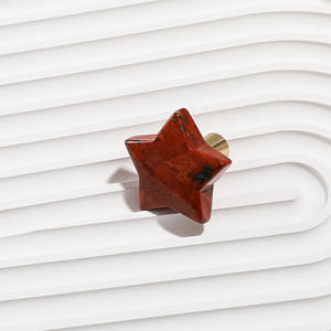 Poignée de tiroir en laiton jaune motif étoile à cinq branches, à trou unique, pour armoires, commodes, portes de cuisine, mobilier contemporain et durable - Product Image 3