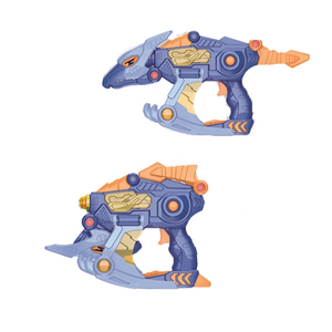 ปืนไดโนเสาร์แปลงร่าง 3-in-1 ของเล่นไดโนเสาร์แปลงร่างเป็นปืน ชุดเครื่องมือประกอบและถอดประกอบ พร้อมไฟและเสียง - Product Image 2