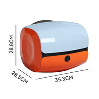 Boîte de rangement pour moto ABS, coffre de rangement pour casque, 29L grande capacité, rangement pour vélo