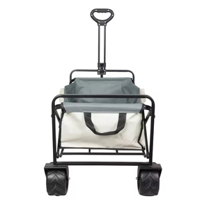 Chariot de jardin multifonctionnel en plastique pour l'extérieur Chariot de rangement pliable pour le camping et la plage pour les outils de magasinage avec personnalisation OEM - Product Image 3