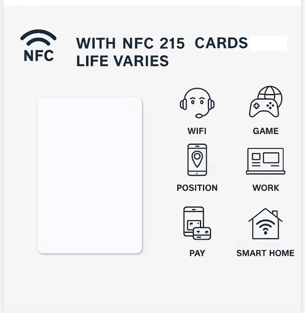 Customized Printing  RFID PVC NFC Access Control Hotel Key Card for Membership Payment Use Blank Card