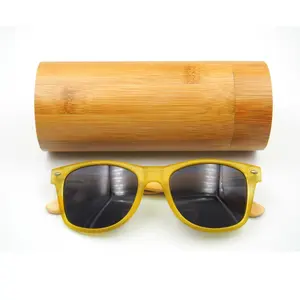 Bambu güneş gözlüğü yumuşak kılıf özel Logo gözlük gözlük durumda ambalaj çanta Sunglass kutusu