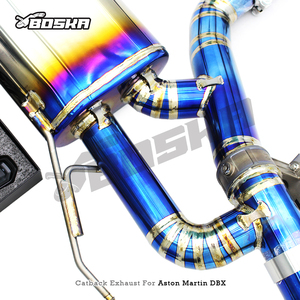 Sistema de Escape Catback con Válvula para Aston Martin DBX 707 V8 4.0TT 2022-2025, Tubo de Escape y Silenciador de Titanio Boska Racing - Product Image 3