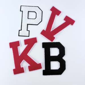 6.5'' Large <b>Letters</b> Chenille Embroidered <b>Iron</b> <b>on</b> Patch Applique Diy Name Badge Alphabet Patches <b>for</b> Kid <b>Clothing</b> Bag Accessories - Product Image 6