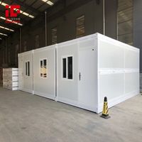 Maison de conteneur pliable préfabriquée de 20 pieds des fournisseurs d'usine Villa extensible modulaire et maison pliante préfabriquée de chambre à coucher