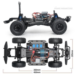 รถบังคับวิทยุ2.4GHz รถบรรทุกปีนเขา<span class=keywords><strong>1</strong></span>:<span class=keywords><strong>10</strong></span>พร้อมไฟ LED รถแรลลี่15 km/h - Product Image 6