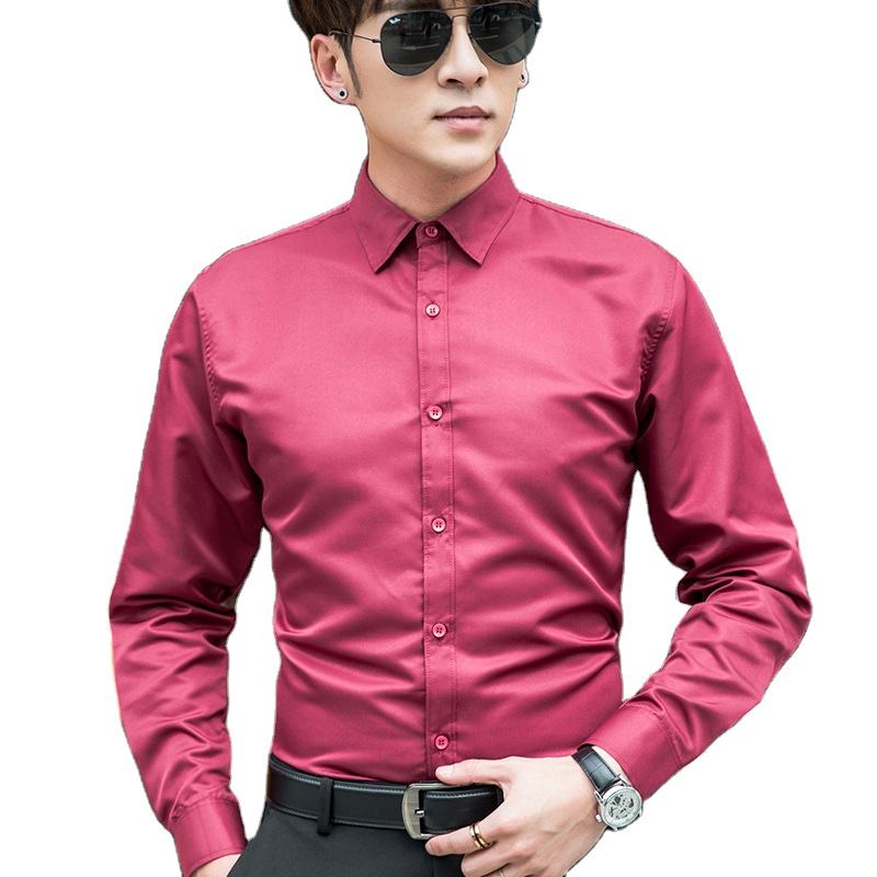 Shop Our Collection of Men's Solid Color Shirts for Spring Autumn