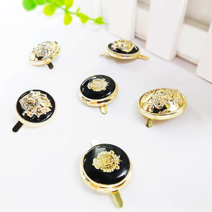 Cierre Decorativo para Bolsos Kimxin, Botón de Aleación Negra con Patas, Accesorio Clásico de Lujo para Bolsos - Product Image 1