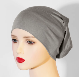 卸売イスラム教徒女性用ストレッチソリッドカラーHijabボンネットキャップ,イスラムスカーフ下プルオーバーHijabアンダーキャップ - Product Image 4