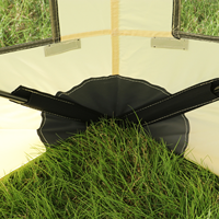 Tente moustiquaire carrée pour l'extérieur, jardin, pique-nique, tente portable, auvent ventilé, abri en maille pour le camping, protection solaire
