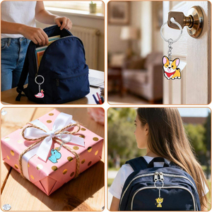 Q Y Llaveros de PVC Personalizados para Niños y Mujeres Paquetes al por Mayor Diseños de Animales Lindos Colgantes para Mochilas - Product Image 5