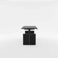 Elektrisch verstelbaar metalen bureau, sta-bureau, zadelvormig leeroppervlak, modern, voor huishoudelijk en kantoor gebruik, aanpasbaar