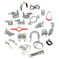 UTT1101 Barre de stabilisation, adaptateur de poutre, pince d'arrosage, assorti à la pince de fixation de poutre et de support de tuyau pour un assemblage complet de la stabilisation sismique